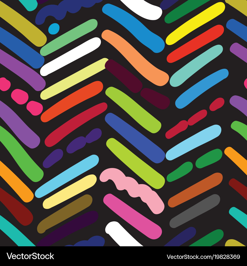 Herringbone textured seamless pattern with random vector image