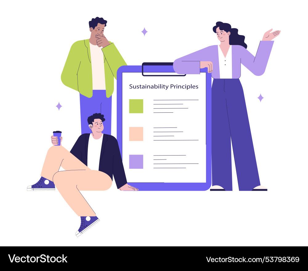 Implementation of sustainable practises in hr Implementation of sustainable practises in hr vector image