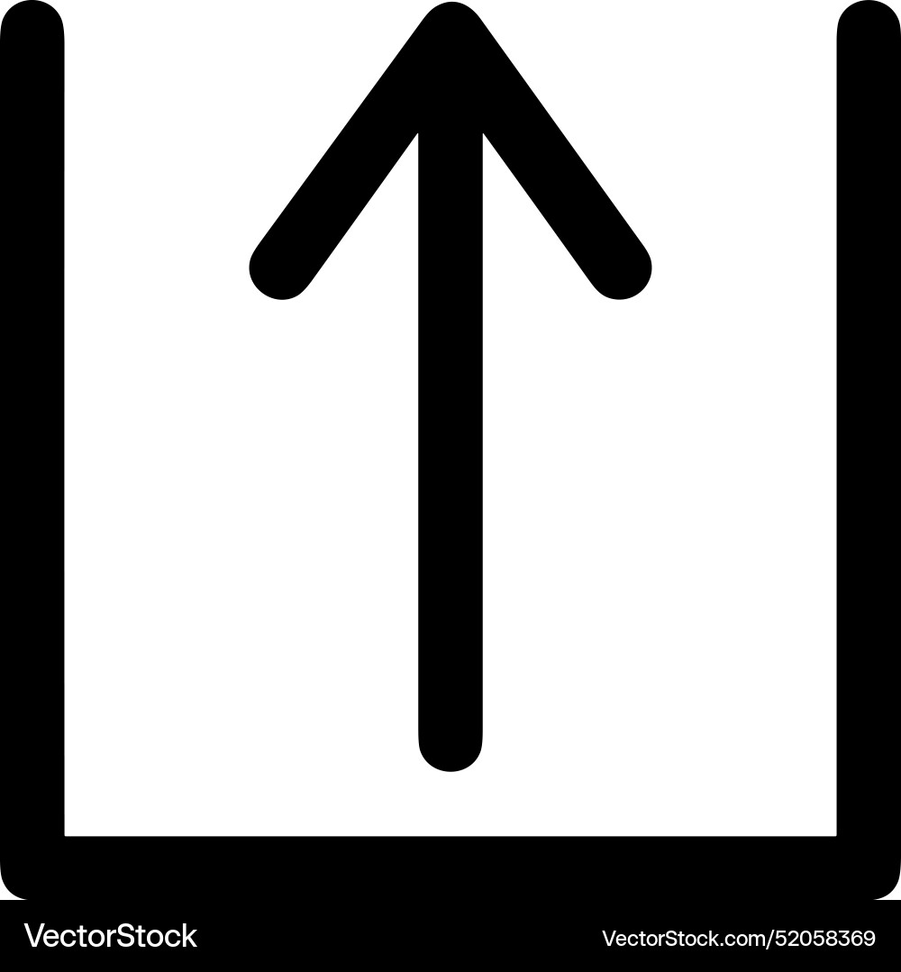 Upload outline icon symbol image Vector Image