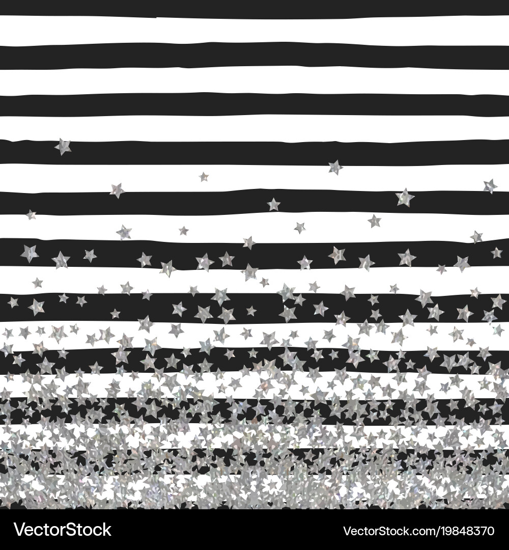 Abstract pattern of random falling stars vector image