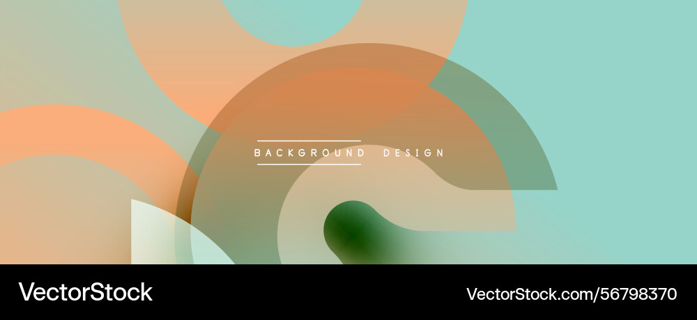 Abstract shapes overlap creating soft color Vector Image