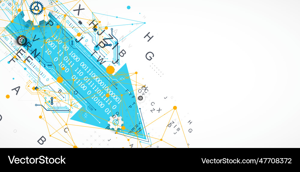 Abstract technology concept circuit board color Abstract technology concept circuit board color vector image
