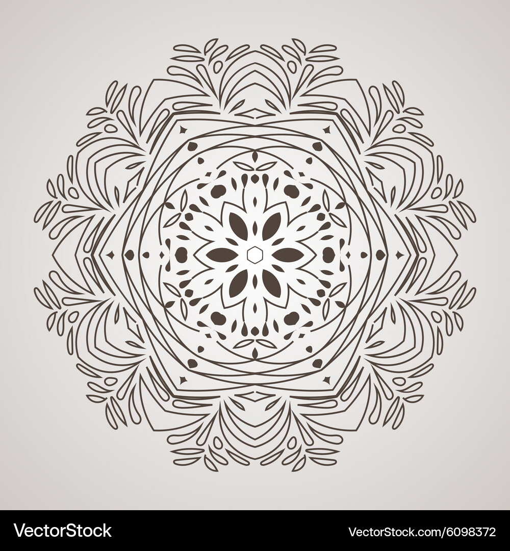 Circular pattern in the form of intricate Vector Image