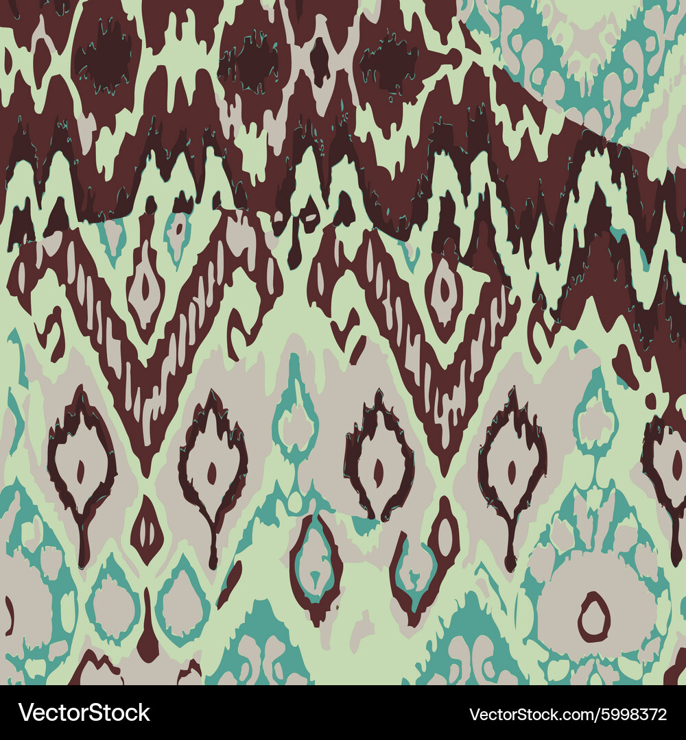 Colored ethnic print pattern abstract background Vector Image