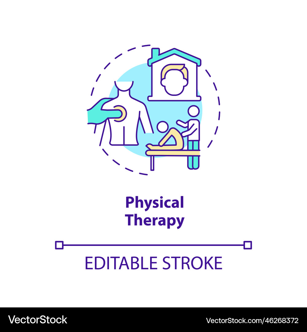 Physical therapy concept icon Physical therapy concept icon vector image