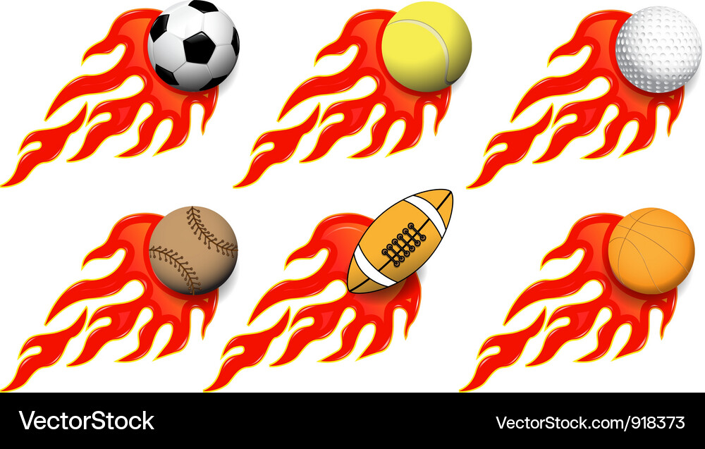 Sports balls Vector Image