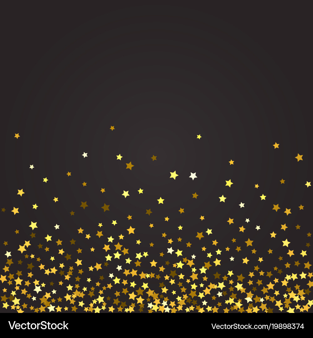 Abstract pattern of random falling stars Vector Image