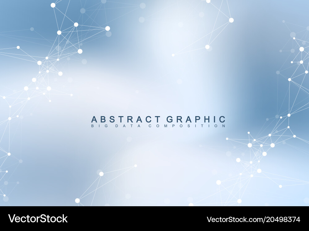 Big data visualization graphic abstract vector image