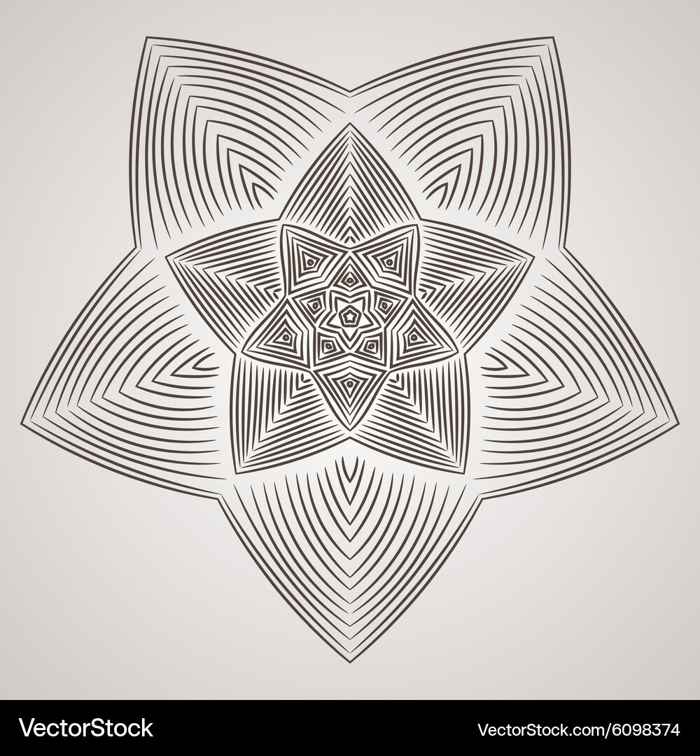 Circular pattern in the form of intricate Vector Image