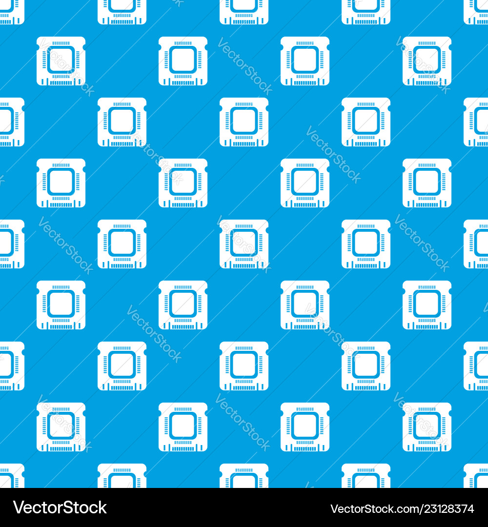 Component microchip pattern seamless blue Component microchip pattern seamless blue vector image