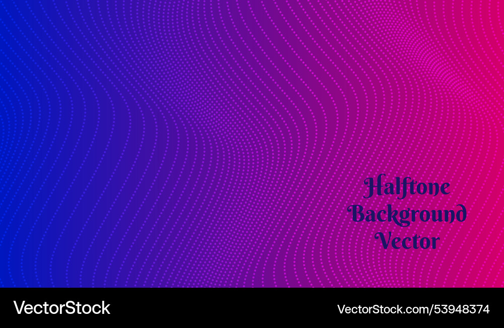 Gradient background with halftone dot wave vector image