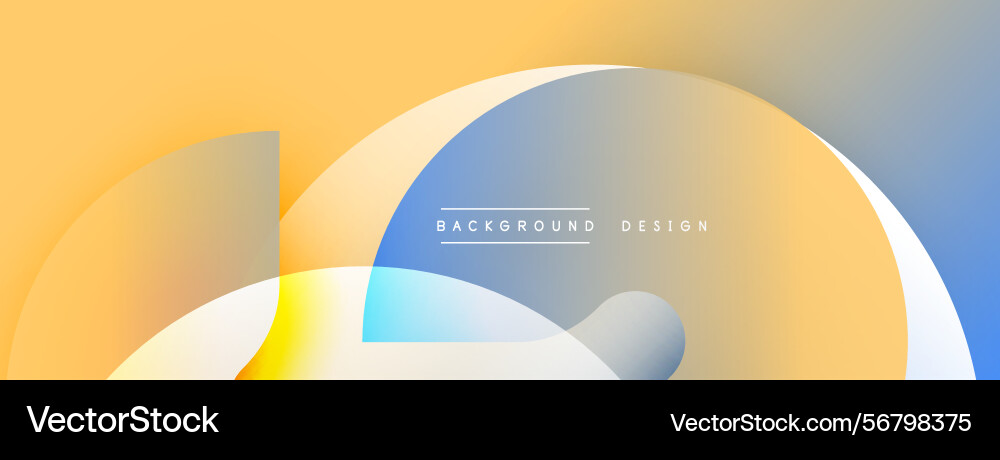 Abstract design features overlapping shapes Vector Image