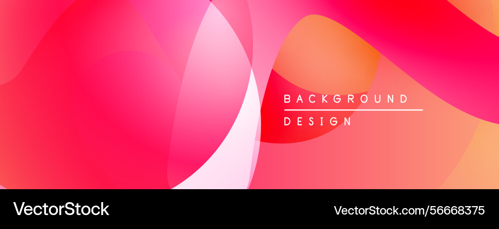 Abstract vibrant background overlapping shapes Vector Image