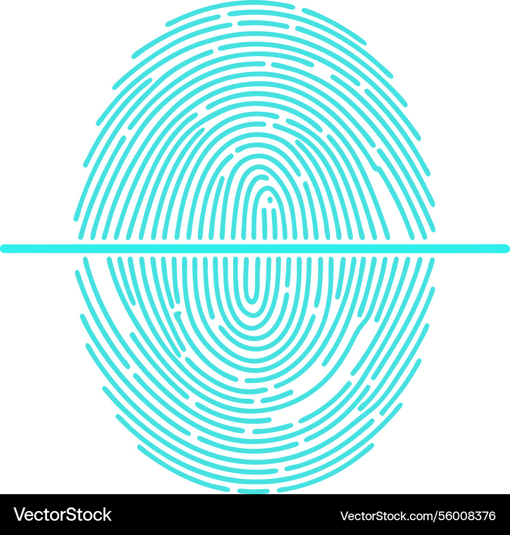 Abstract fingerprint scan identification Abstract fingerprint scan identification vector image