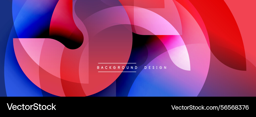 Abstract fluid shapes overlap creating vibrant Abstract fluid shapes overlap creating vibrant Vector Image