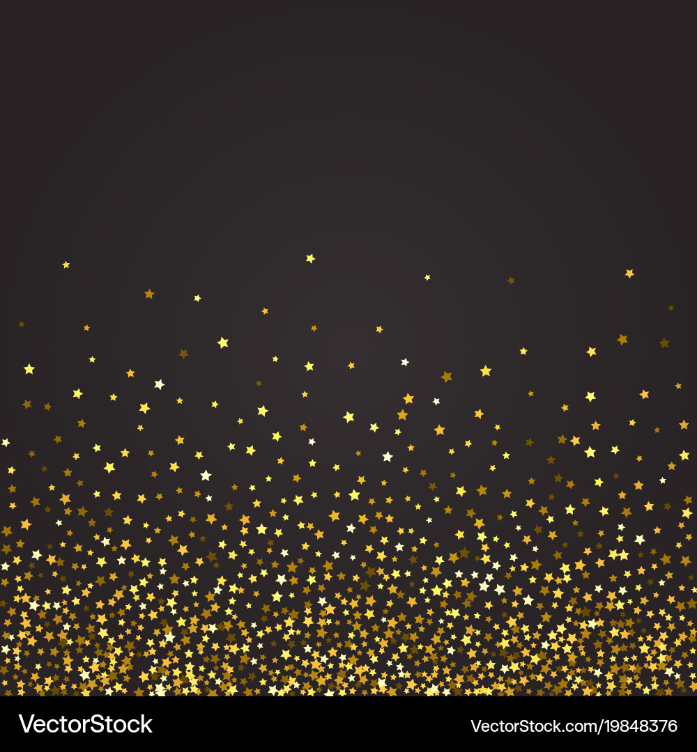 Abstract pattern of random falling stars vector image