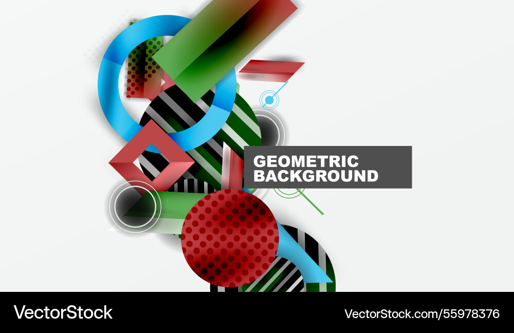 Dynamic complex geometric abstract background Dynamic complex geometric abstract background Vector Image