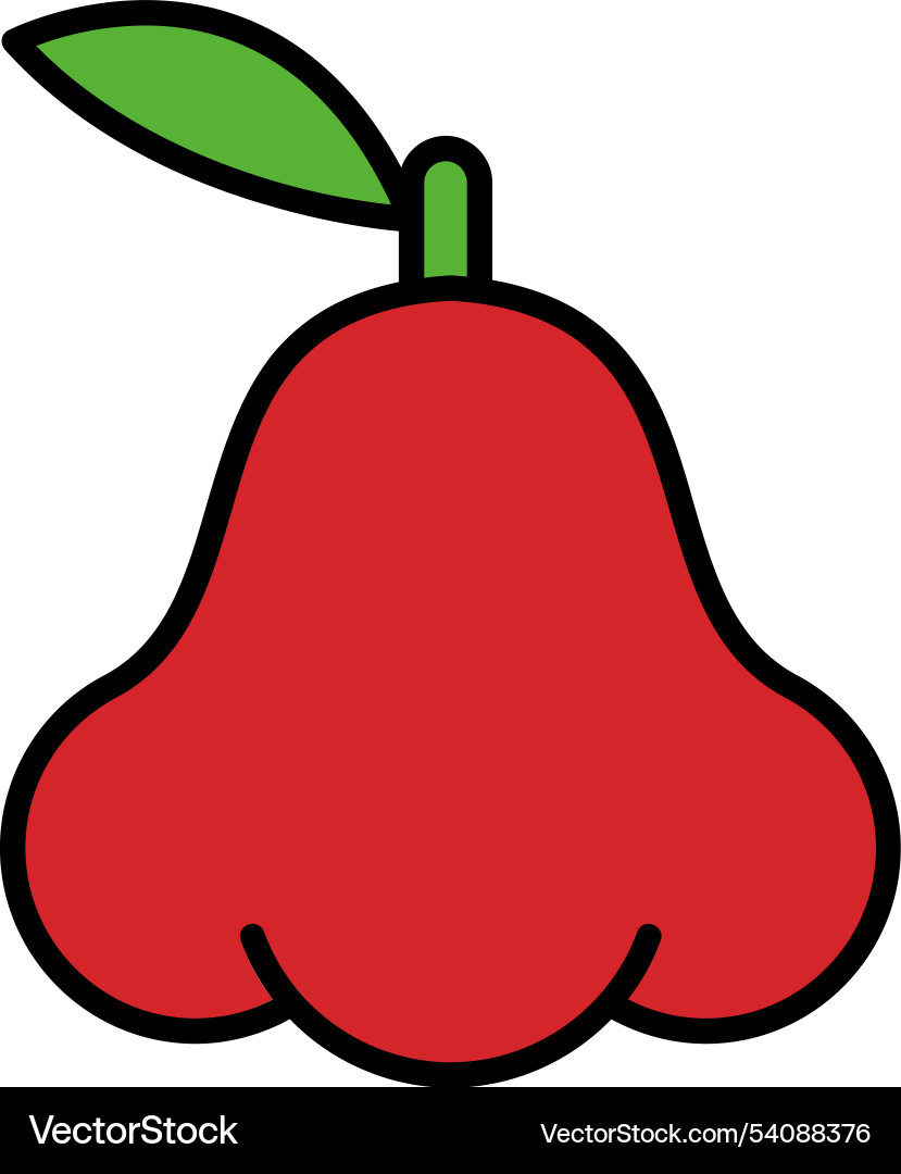 Java apple line filled icon design Vector Image