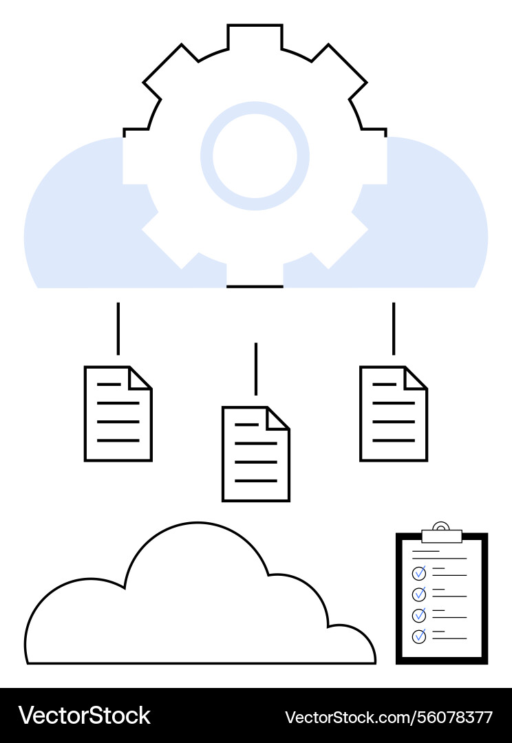 Cloud-Datenverwaltung und Dateisynchronisation Cloud-Datenverwaltung und Dateisynchronisation vektorbild