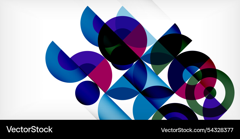 Minimal geometric abstract background circle Vector Image