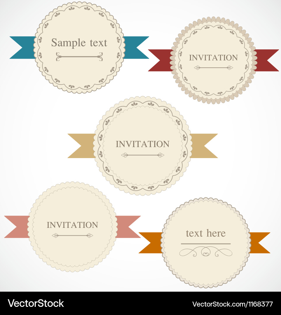 Retro Label Set Royalty Free Vector Image - VectorStock