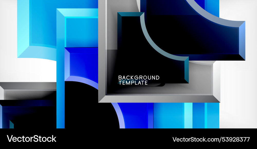 Square arrow shapes with round elements Vector Image