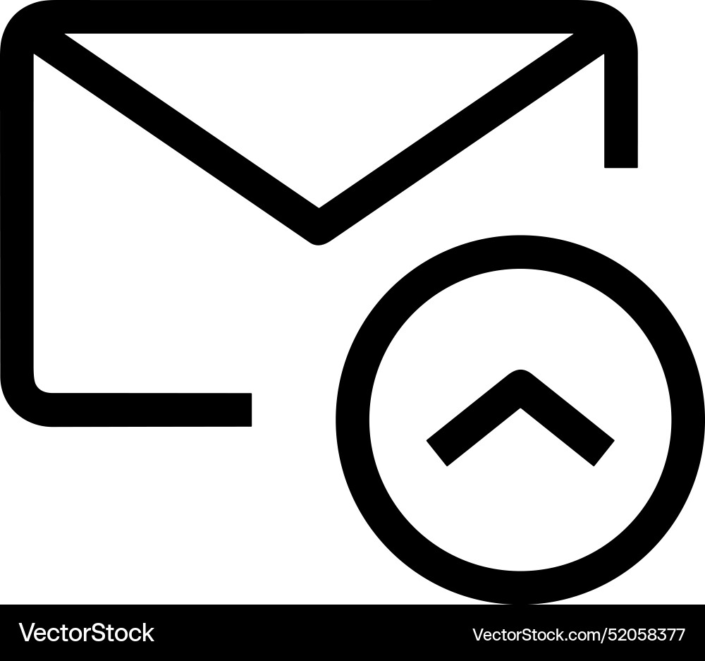 Upload outline icon symbol image Vector Image