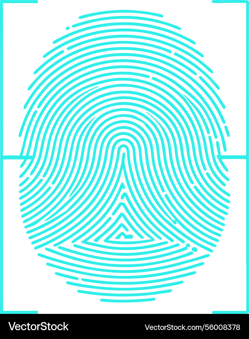 Abstract fingerprint scan graphic design Abstract fingerprint scan graphic design Vector Image
