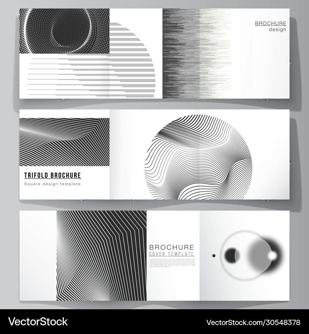 Layout square format covers design Vector Image