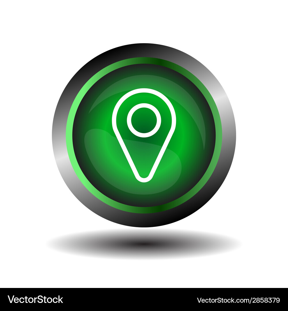 Geo pointer location pin icon Vector Image