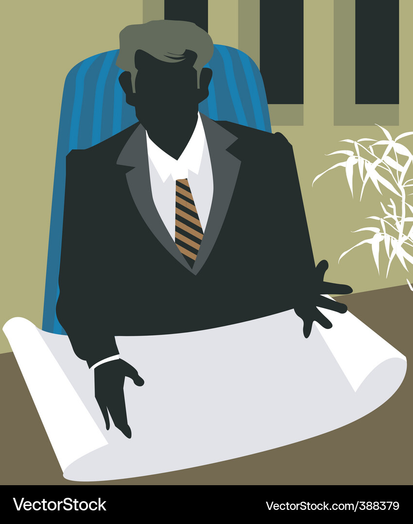 Man reading Vector Image
