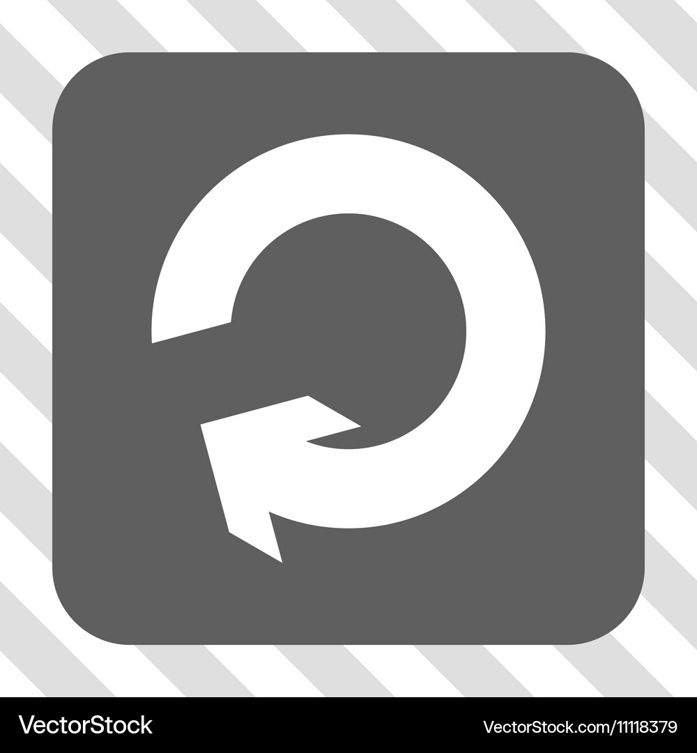 Rotate rounded square button – Royalty-Free Vector | VectorStock