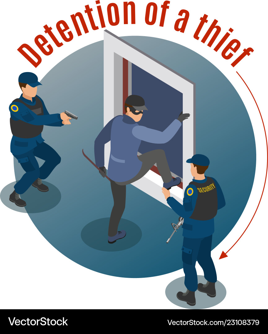 Security systems isometric background Royalty Free Vector