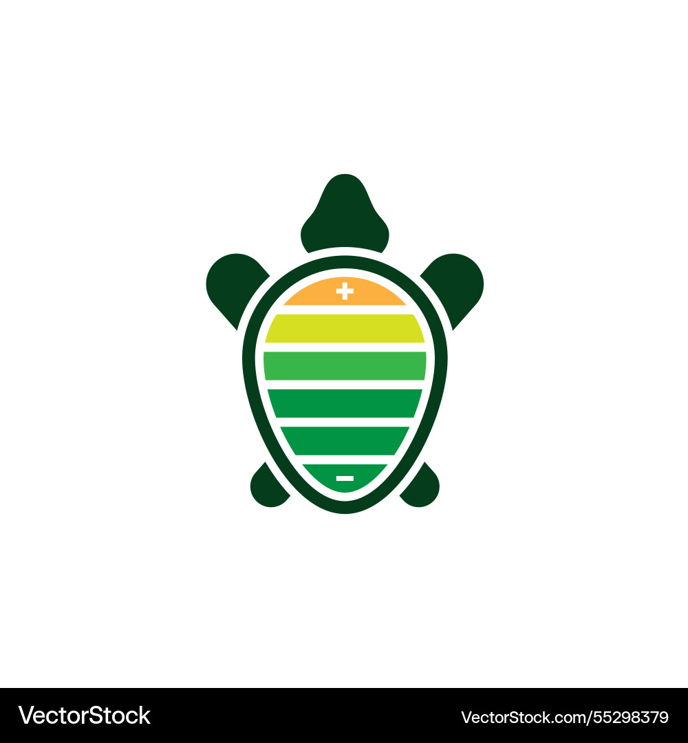 Turtle with a shell Turtle with a shell vector image