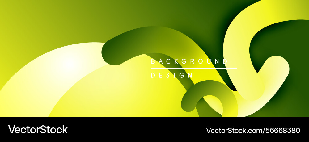 Abstract green background smooth curves create Abstract green background smooth curves create vector image