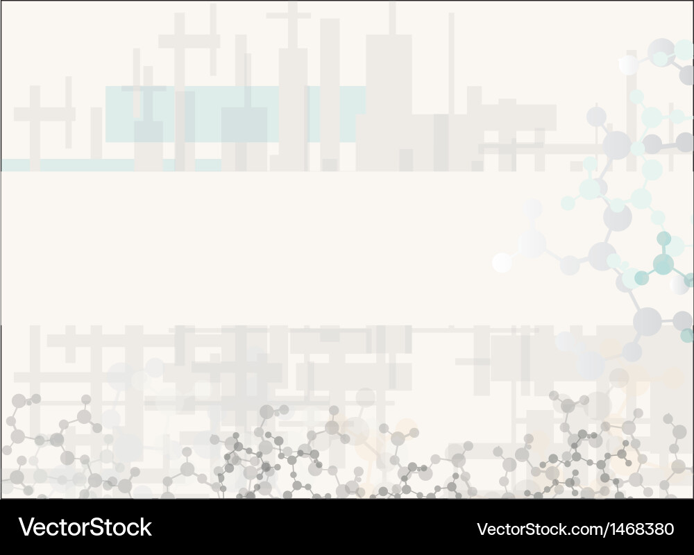Abstract molecular structure background vector image