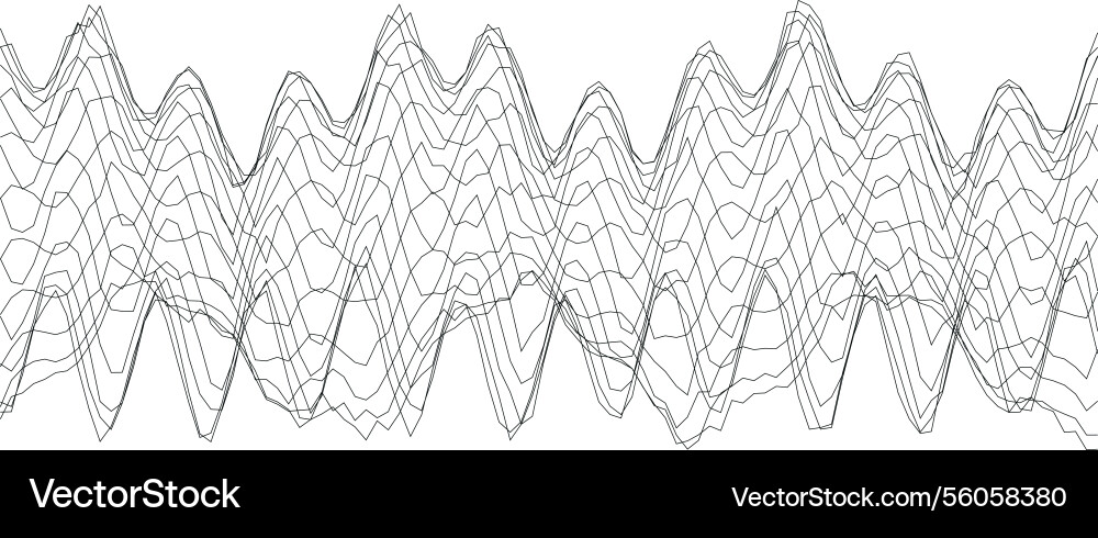Abstract wave pattern design for modern art Vector Image