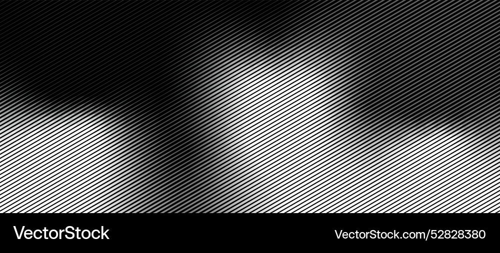 Black diagonal lines with a transition from thin Vector Image