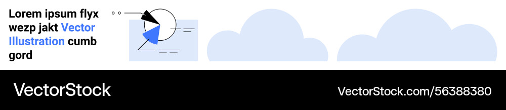 Data analysis graph with insights and minimal Vector Image
