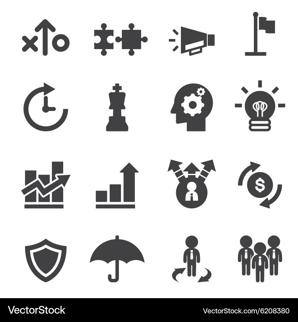 Marketing strayegy icon vector image