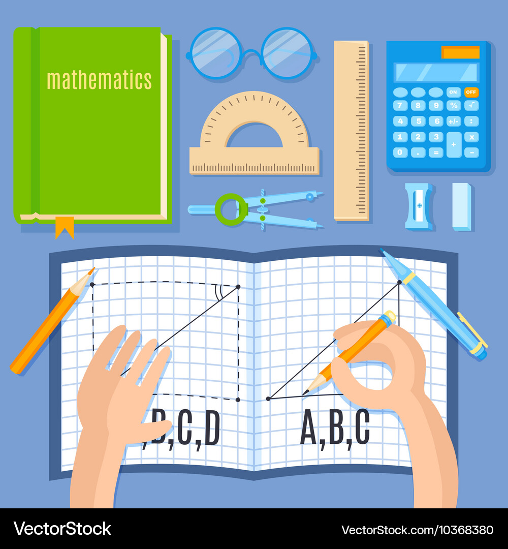 Mathematics flat Vector Image