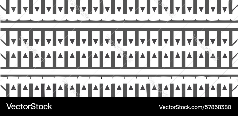 Seamless measurement ruler pattern technical Vector Image