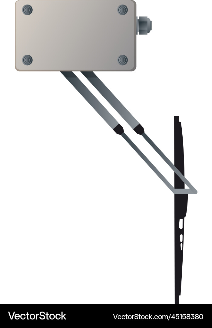 Tv bracket realistic display support screen wall Vector Image