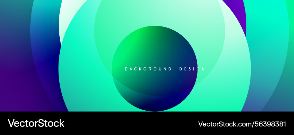 Abstract circles overlap creating vibrant Abstract circles overlap creating vibrant Vector Image
