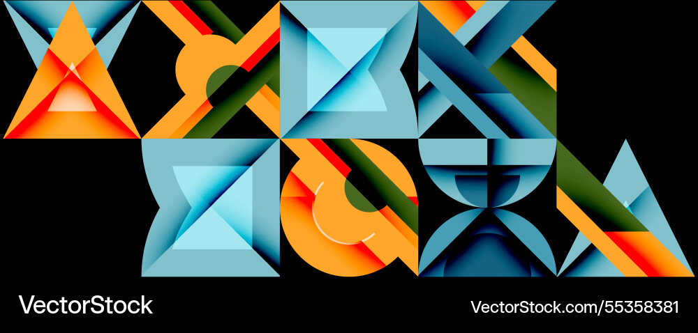 Circles squares lines abstract background Circles squares lines abstract background Vector Image