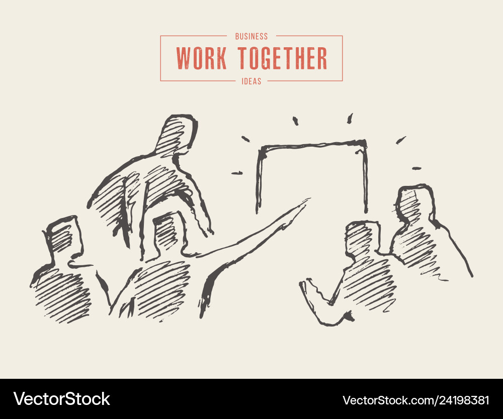 Geschäftsleute treffen Planung Teamarbeit Geschäftsleute treffen Planung Teamarbeit vektorbild