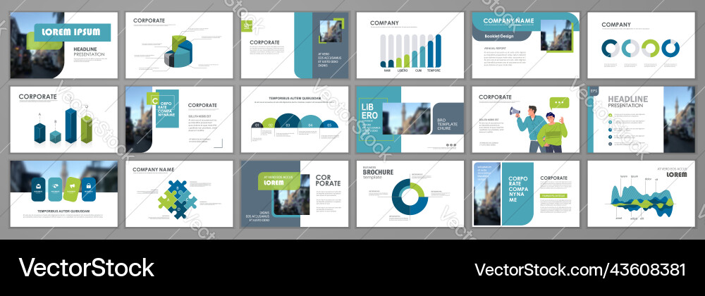 Presentation Templates & Slides vector image