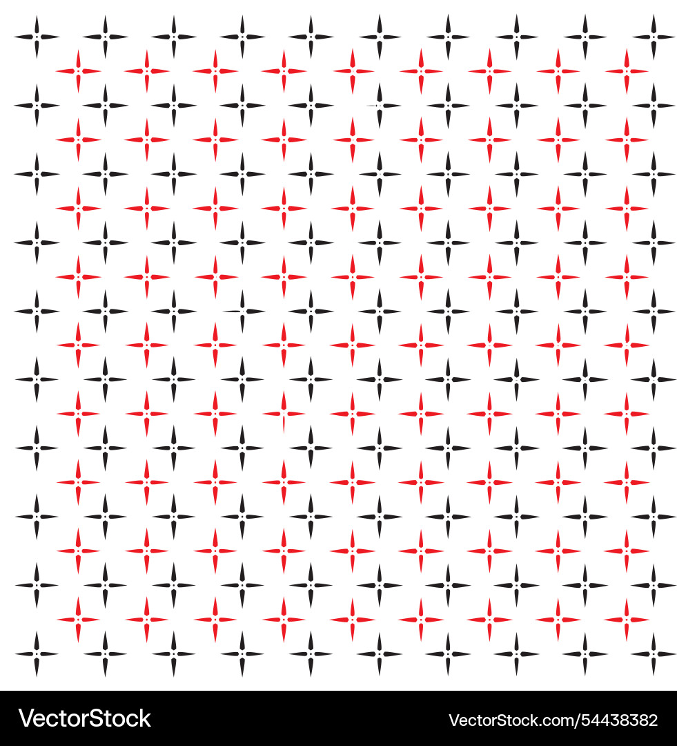 Geometric shape print pattern white background vector image