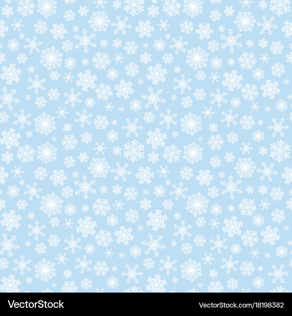 Winter Snowflake Pattern vector image