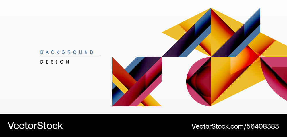 Abstract geometric shapes create dynamic Abstract geometric shapes create dynamic Vector Image